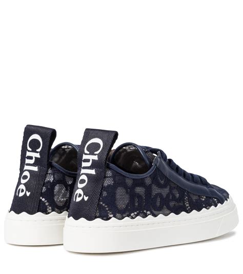 chloe lauren sneaker blue|crochet lace sneakers.